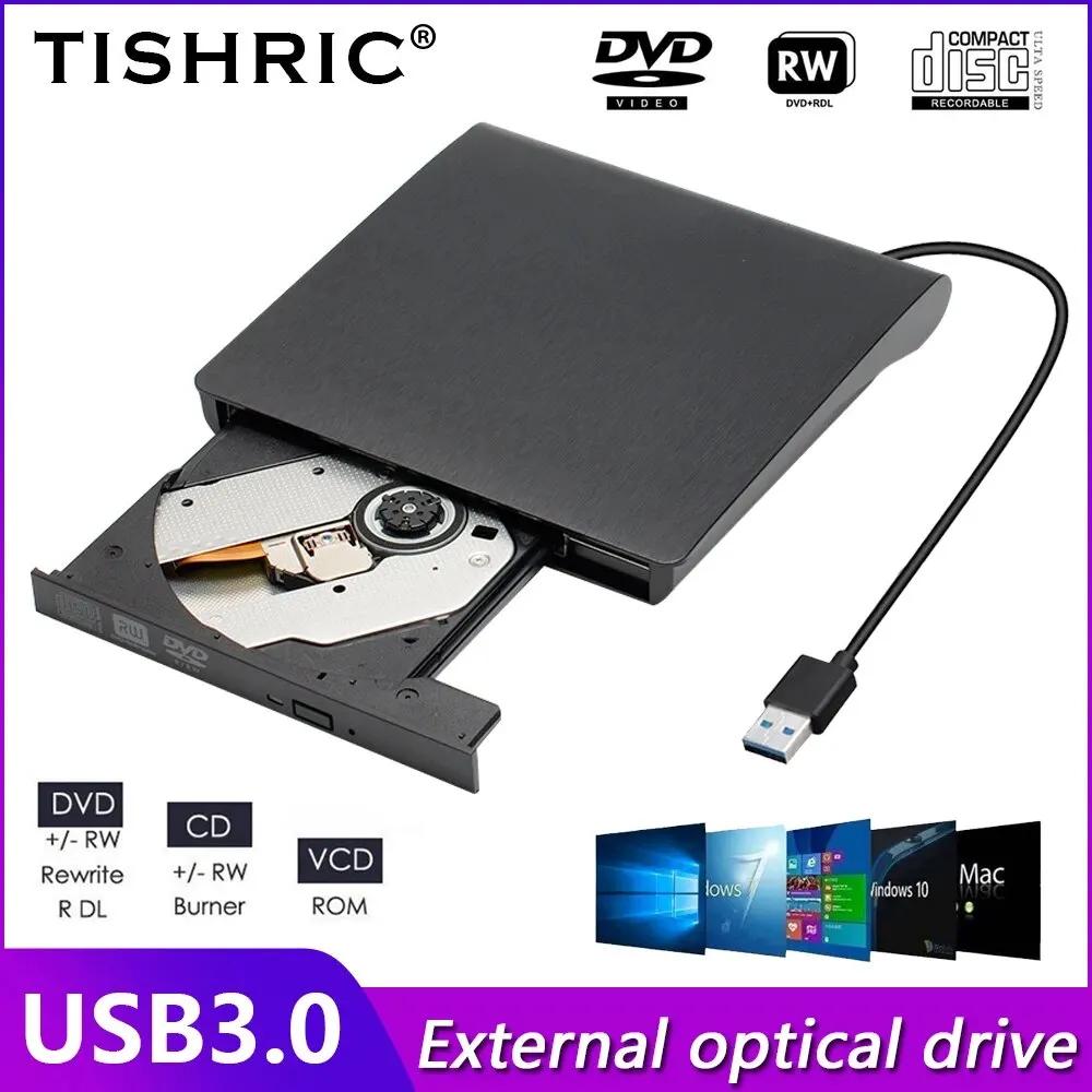 TISHRIC DVD  USB 3.0 , ˾  DVD-RW CD ÷̾, Ʈ ũž iMac  ̺